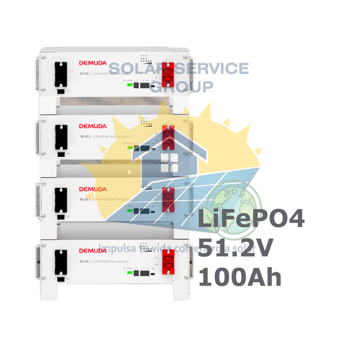 Batería LiFePO4 51.2V 100Ah Rack-Mounted: imagen 1