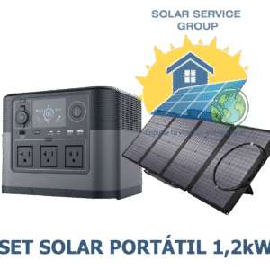 Set Solar Portátil 1,2kW