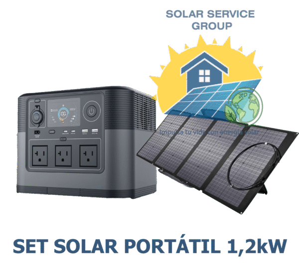 Set Solar Portátil 1,2kW