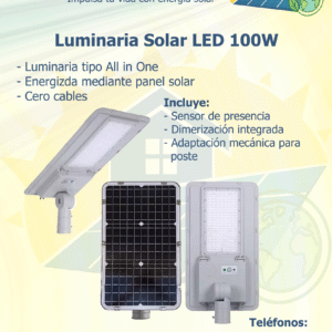 Luminaria Solar LED 100W: imagen 2