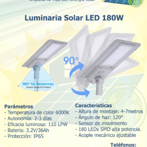 Luminaria Solar LED 100W: imagen 3