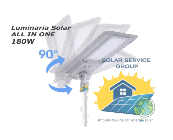 Luminaria Solar LED 180W